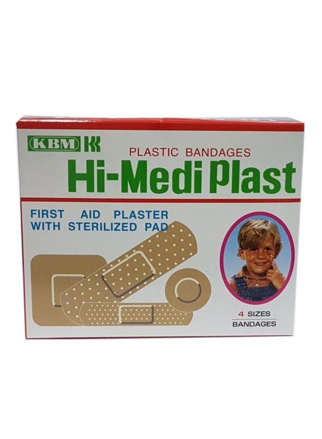 KBM 100-Piece First Aid Plaster With Sterilized Pad - Image 1