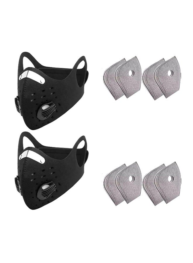 Generic 2-Piece Washable Face Mask Viral With 8 Activated Carbon Nano Tube Filters  - Image 1