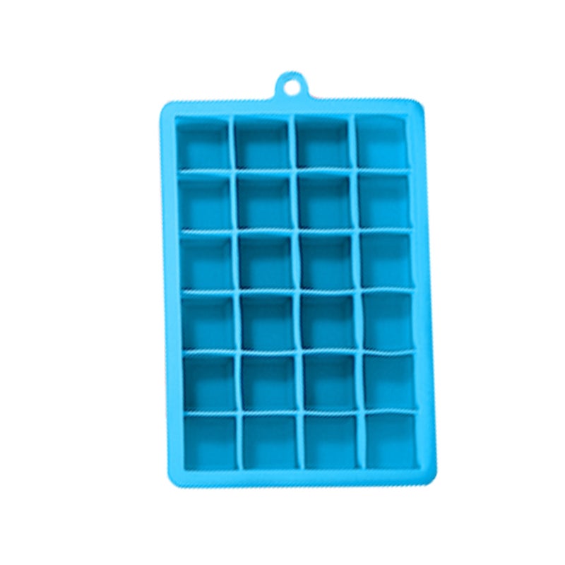 Silicone Ice Cube Tray With Lid Light blue 18.5 x 3 x 13cm - Image 1