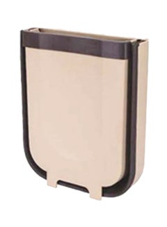 Generic Hanging Kitchen Trash Can Beige/Black 25.3x17.5x28.6cm  - Image 1