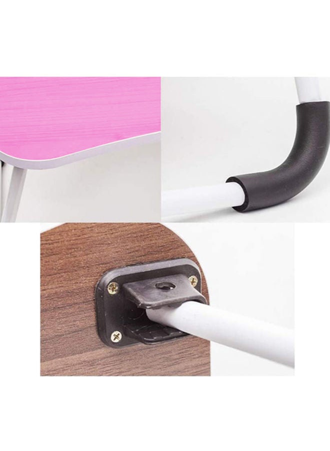 طاولة للكمبيوتر المحمول قابلة للطي وردي - Image 3