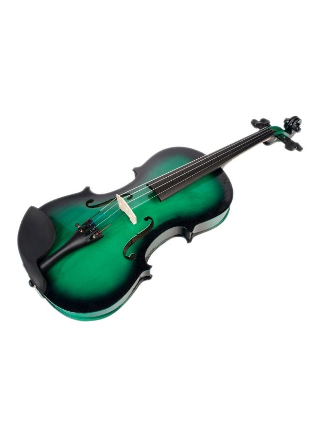 Wooden Acoustic Violin With Bow And Storage Case - Image 1