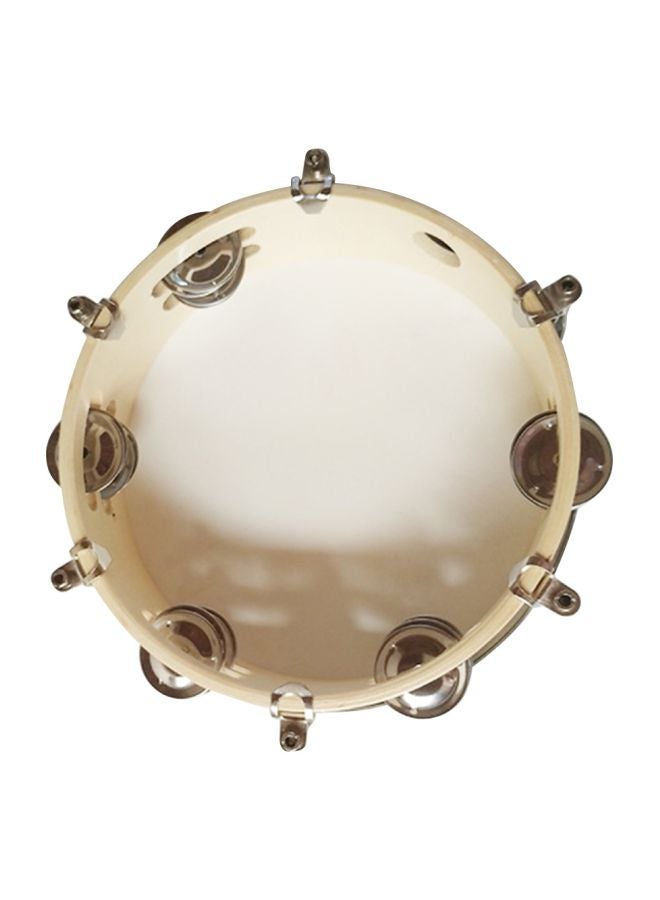 Double Row Tambourine Drum Bell With Stick - 8 Inch - v1606547418/N42589885A_2