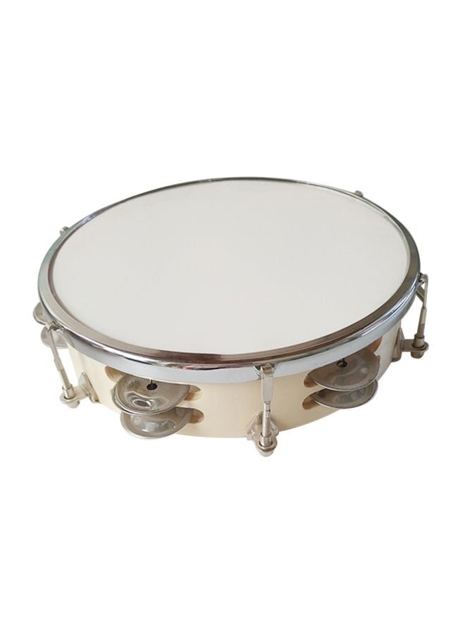 Double Row Tambourine Drum Bell With Stick - 8 Inch - v1606547419/N42589885A_3