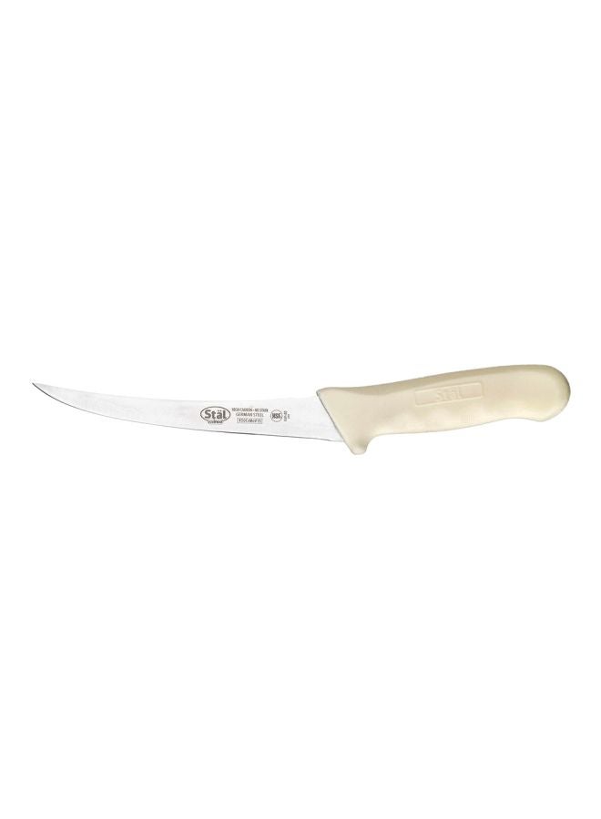 Winco Curved Boning Knife Silver/White 6inch 