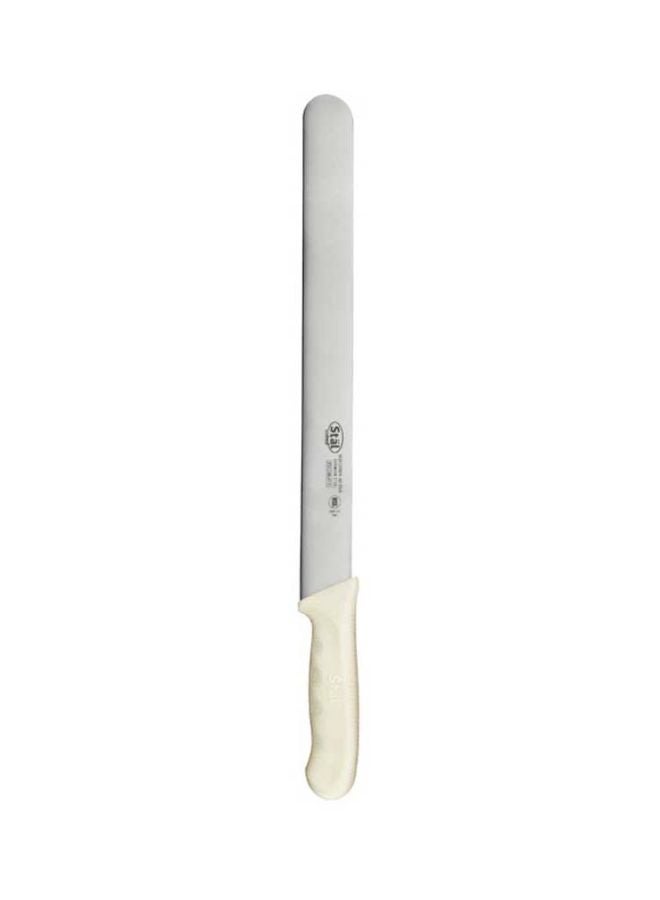 Winco Carbon Steel Slicing Knife Silver/White 12inch - Image 1