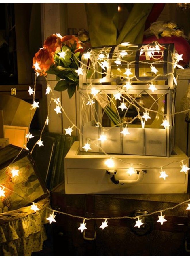 Beauenty Star Shape LED String Light For Christmas Warm White 3meter Warm White 3meter - Image 1