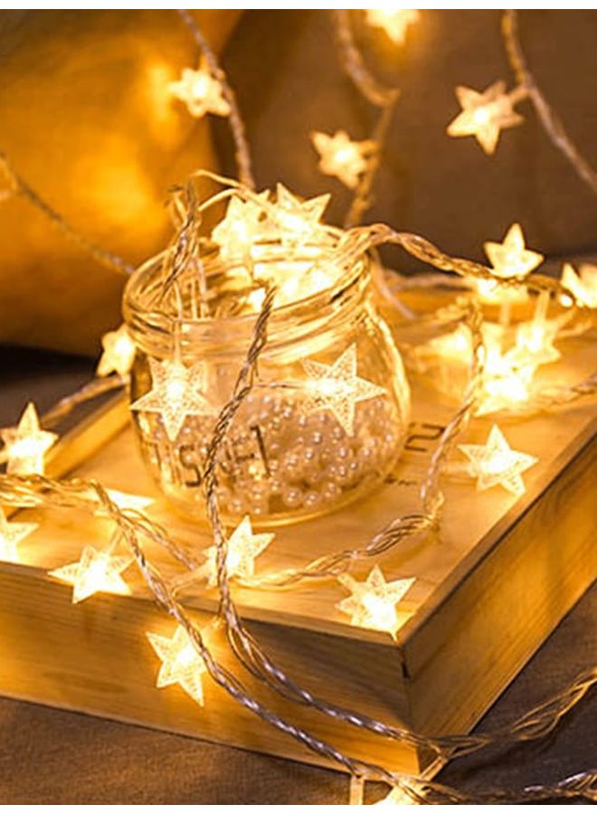 Beauenty Star Shape LED String Light For Christmas Warm White 3meter Warm White 3meter - Image 2
