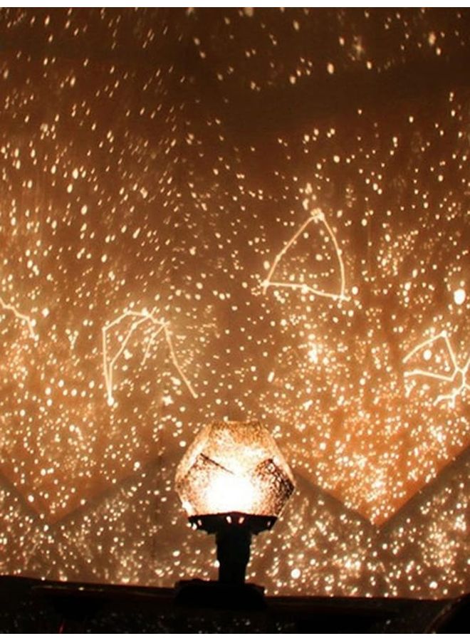 بيوينتي مصباح إسقاط LED بتصميم نجوم أصفر 25x19سم - Image 1