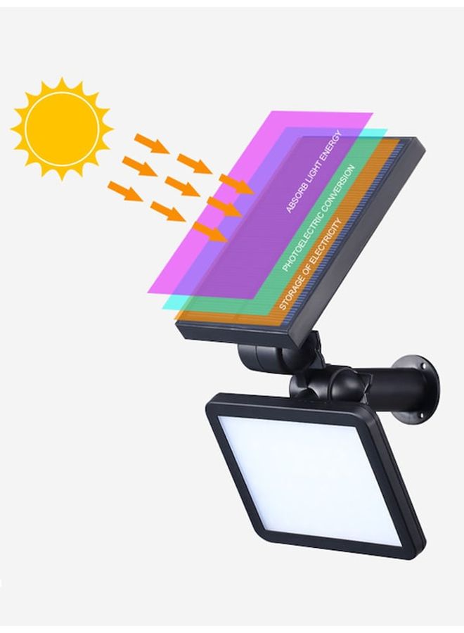 بيوينتي مصباح LED يعمل بالطاقة الشمسية مضاد للماء مناسب للأماكن الخارجية أبيض 4.7x3.7x7بوصة - Image 2