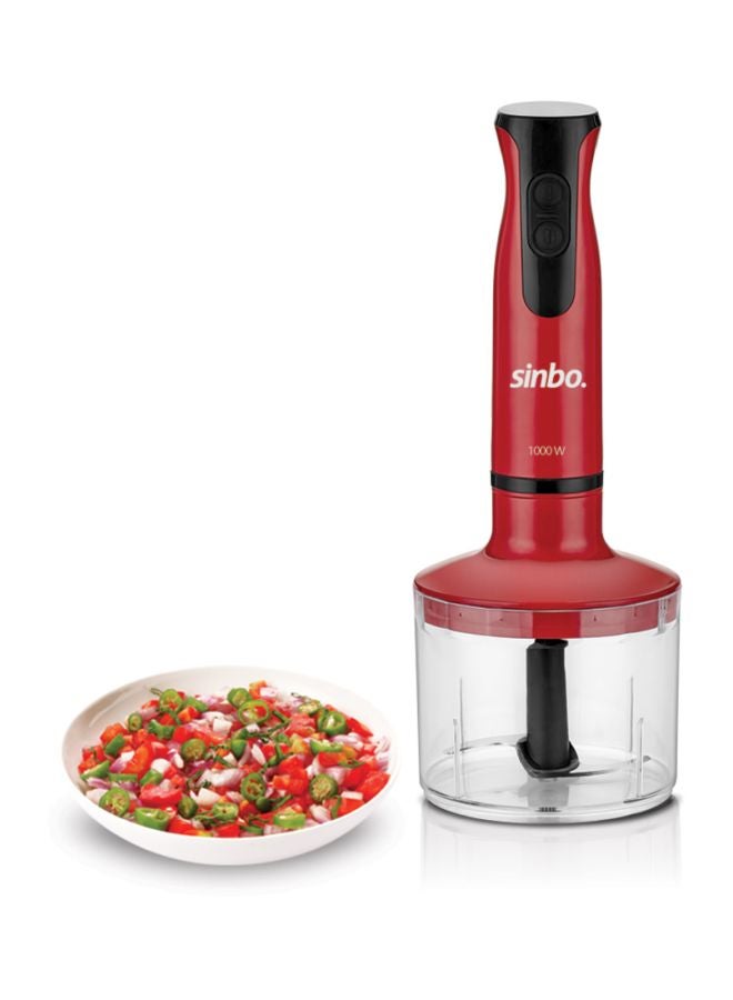 سينبو خلاط يوضع على المائدة بقدرة 1000 وات 300 W 3141 أبيض/ أحمر/ صافي  - Image 4