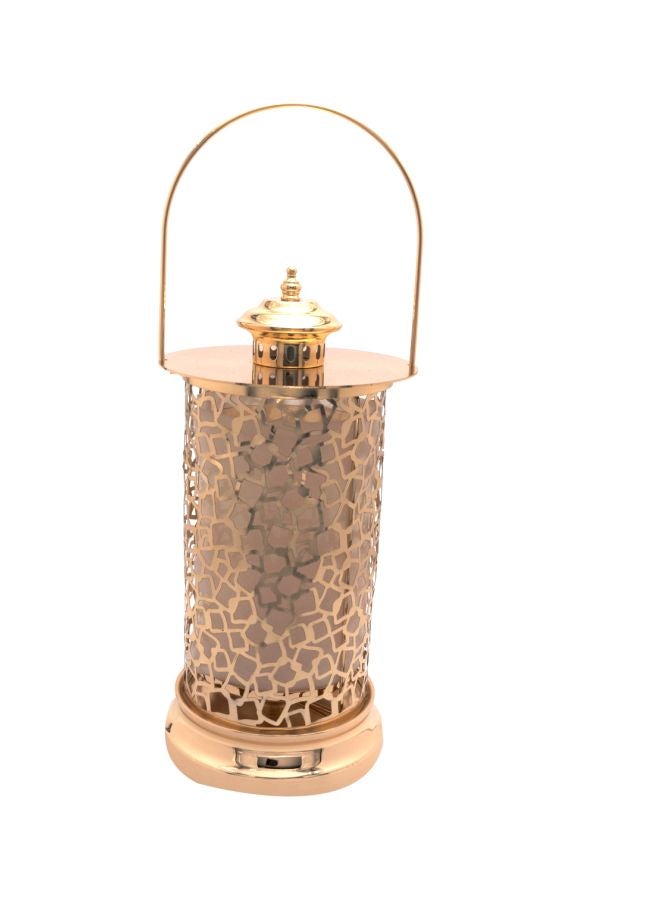 Ramadan Lantern With Holder Gold 20x20x54cm