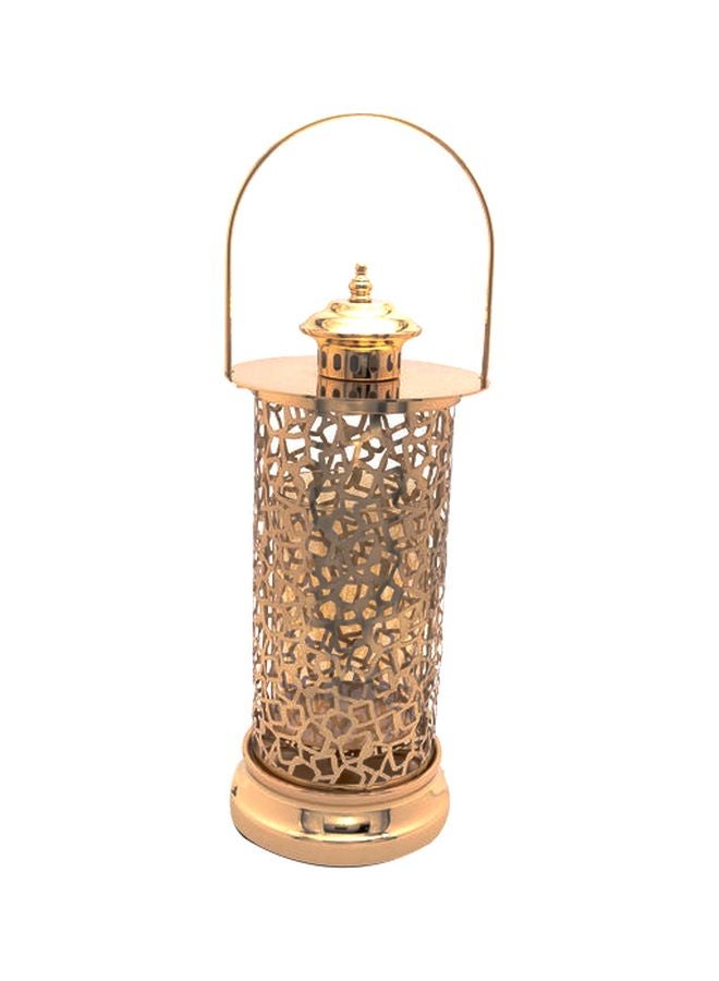 Dania Ramadan Lantern With Holder Gold 15x15x48cm