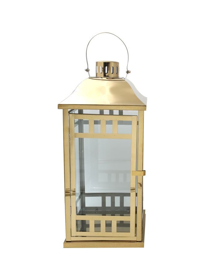 Dania 3-Piece Ramadan Lantern Set Gold/Clear Lantern 1 (20x50), Lantern 2 (16x40), Lantern 3 (12x30)cm - Image 2