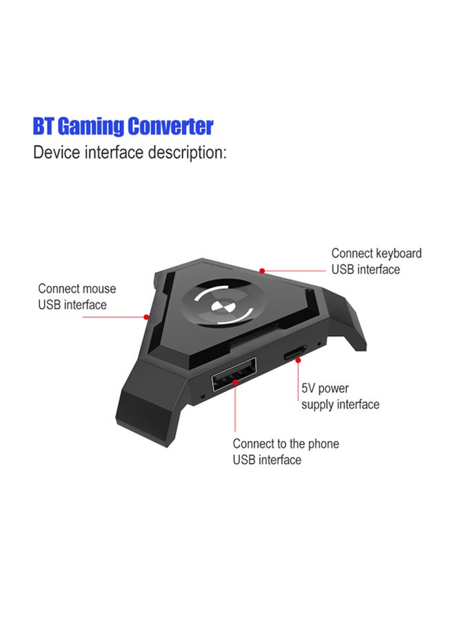 HXSJ P5 Gaming Converter Black - Image 5