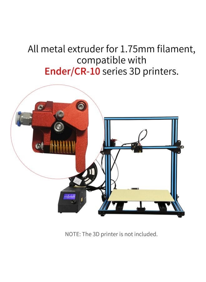 أيبيسي مجموعة جهاز بثق للطابعات ثلاثية الأبعاد من طراز Ender-3 وEnder-3 pro وCR-10 وCR-10S من 18 قطعة أحمر - Image 4
