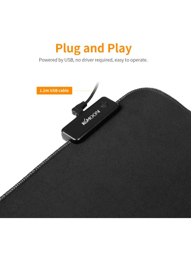 كيه كيه مون لوحة ماوس ناعمة للألعاب أسود - Image 2