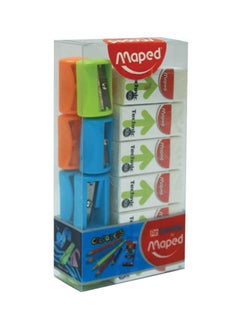 Maped 20-Piece School Stationery Set Blue/Green/Orange 