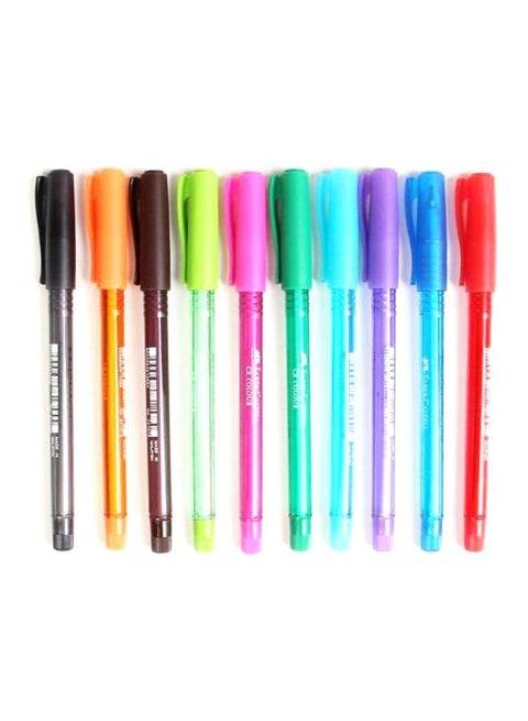 10-Piece Cx Ball Pen Set Multicolour
