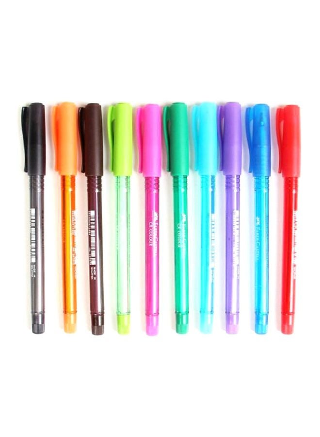 FABER-CASTELL - 10-Piece Cx Ball Pen Set Multicolour - Image 1
