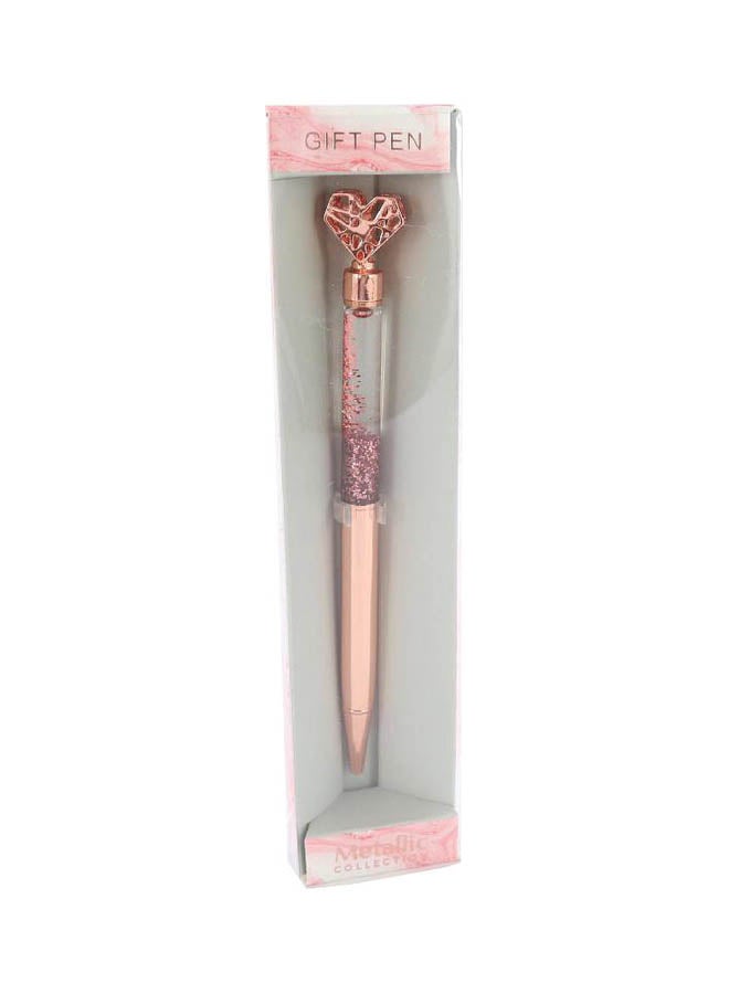 ROCO Metallic Floating Rollerball Pen Pink