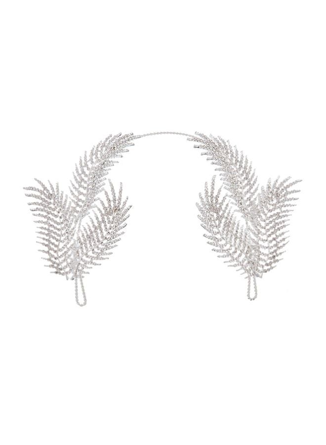 بيوينتي تاج مرصع بحجر الراين فضي 31سم - Image 1