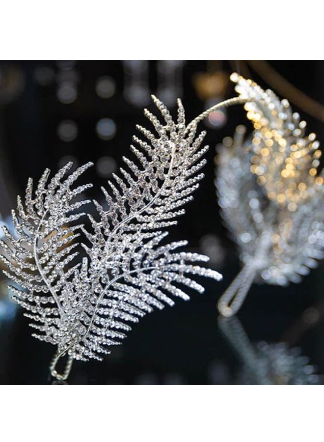 بيوينتي تاج مرصع بحجر الراين فضي 31سم - Image 4