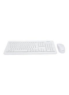 Meetion Wireless Keyboard And Mouse Set - English/Arabic White  - Image 1