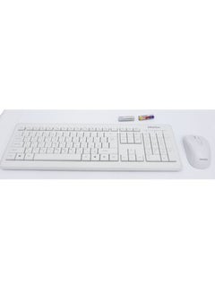 Meetion Wireless Keyboard And Mouse Set - English/Arabic White  - Image 2