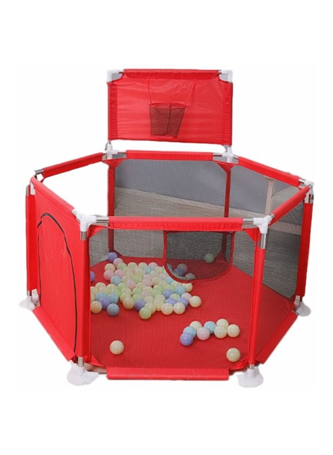 كول بيبي خيمة بسياج مزودة بحلقة للعب كرة السلة في الأماكن الداخلية - Image 2