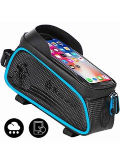 Waterproof Touch Screen Front Frame Pannier Bag For MTB Road Bike 24 x 11 x 14cm