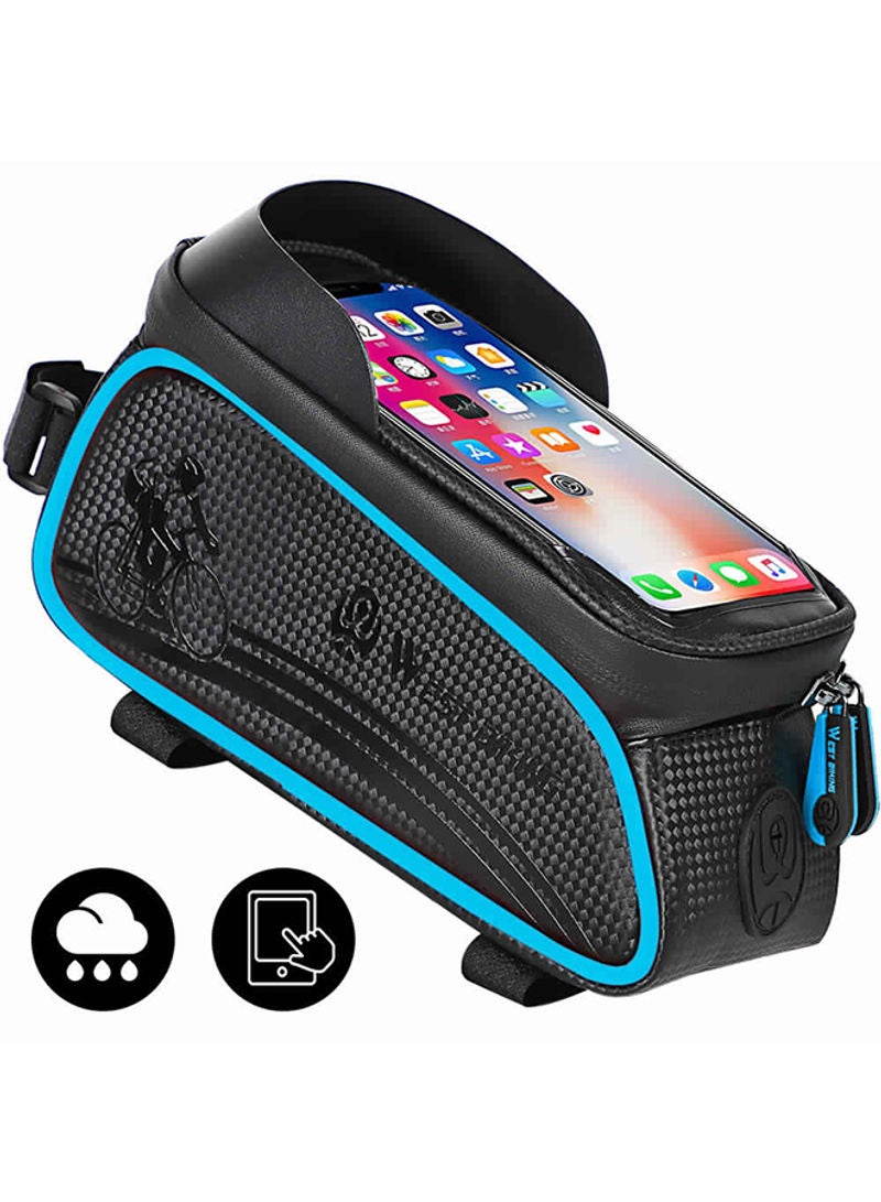 Generic - Waterproof Touch Screen Front Frame Pannier Bag For MTB Road Bike 24 x 11 x 14cm - Image 1