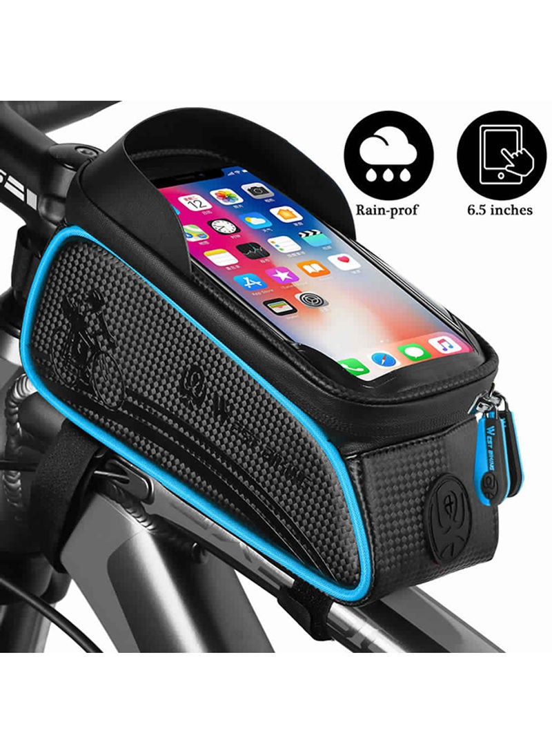 Generic - Waterproof Touch Screen Front Frame Pannier Bag For MTB Road Bike 24 x 11 x 14cm - Image 1