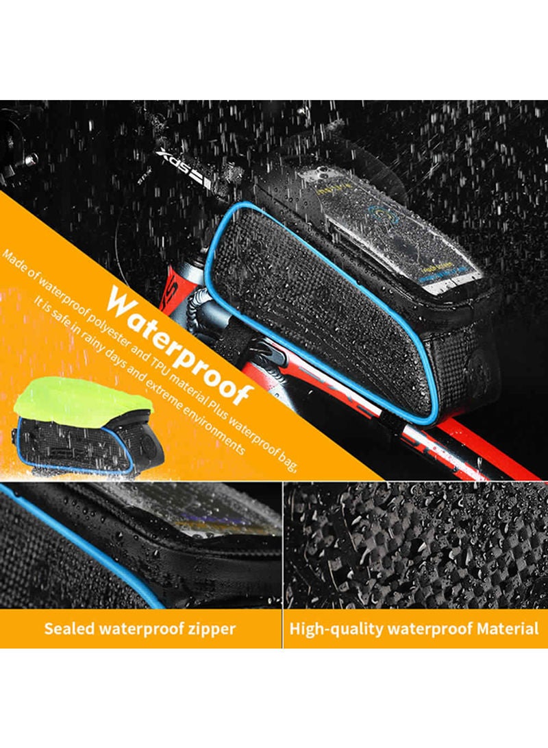 Generic - Waterproof Touch Screen Front Frame Pannier Bag For MTB Road Bike 24 x 11 x 14cm - Image 1