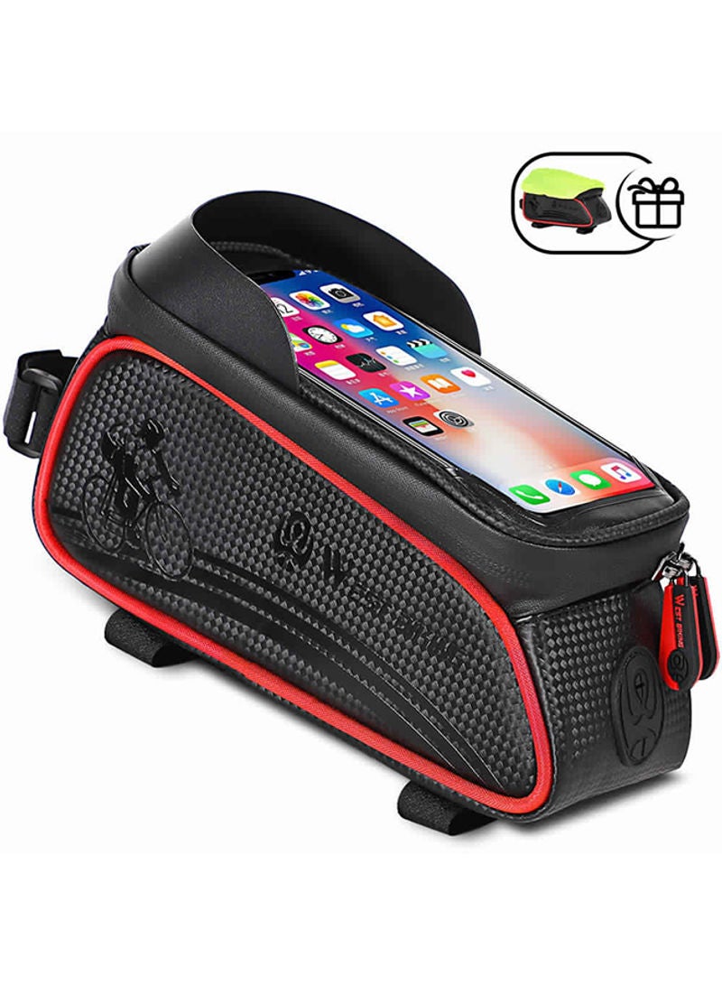 Generic Waterproof Touch Screen Front Frame Pannier Bag For MTB Road Bike 24 x 11 x 14cm  - Image 1