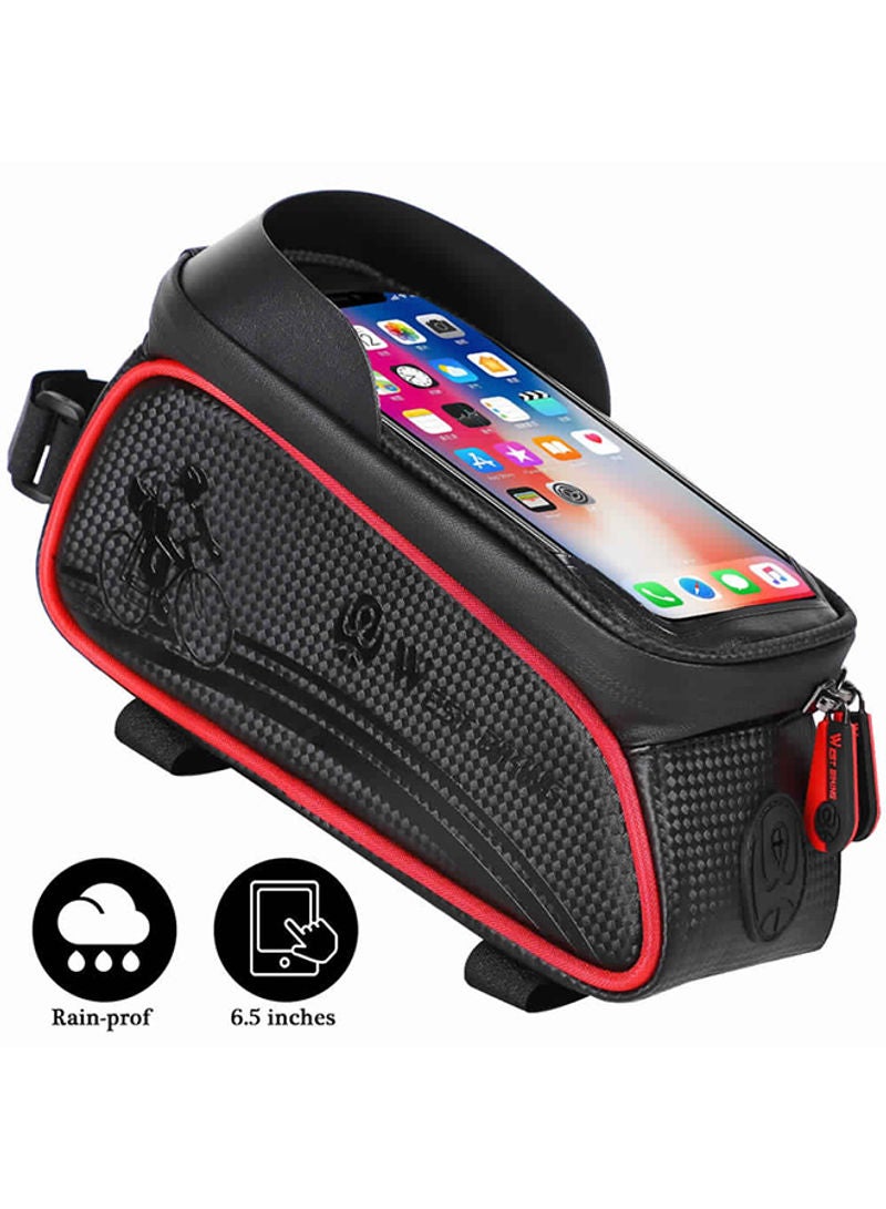Generic Waterproof Touch Screen Front Frame Pannier Bag For MTB Road Bike 24 x 11 x 14cm  - Image 2