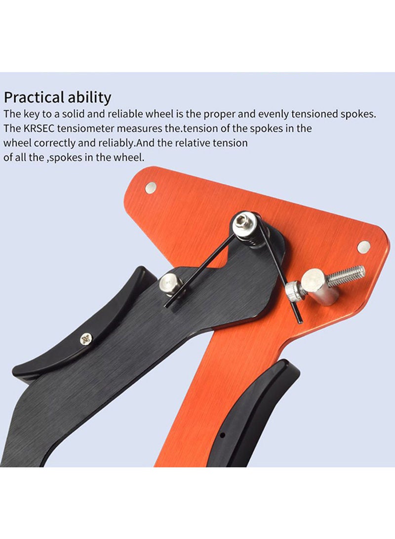Generic Bicycle Calibration Rims Adjustment Aluminum Alloy Spoke Tensiometer Wheel Set 21*5*15cm - Image 3