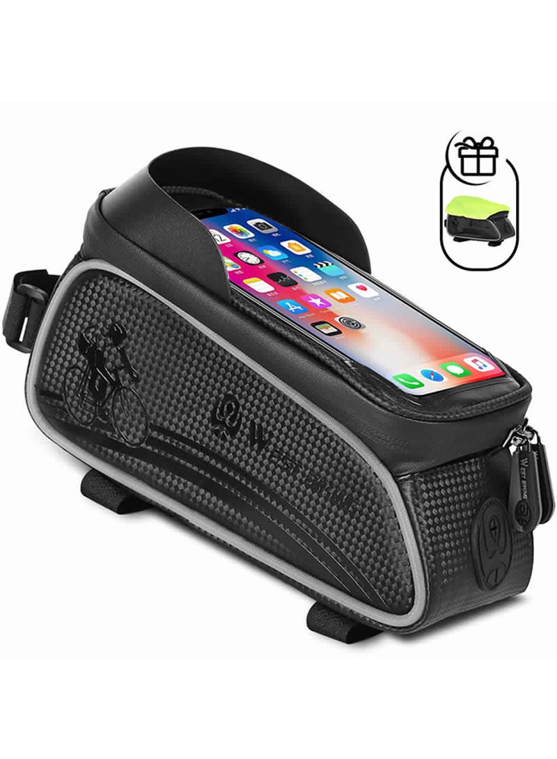 Generic Waterproof Touch Screen Front Frame Pannier Bag For MTB Road Bike 24 x 11x 14cm  - Image 1