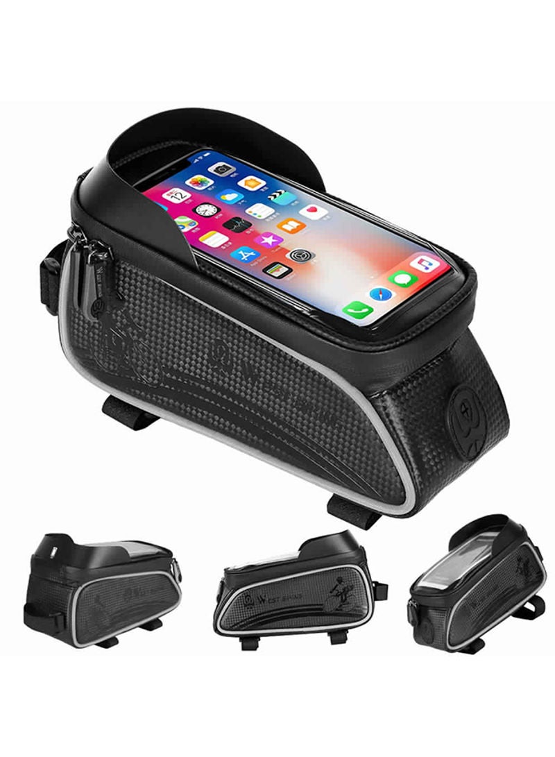 Generic Waterproof Touch Screen Front Frame Pannier Bag For MTB Road Bike 24 x 11x 14cm  - Image 2