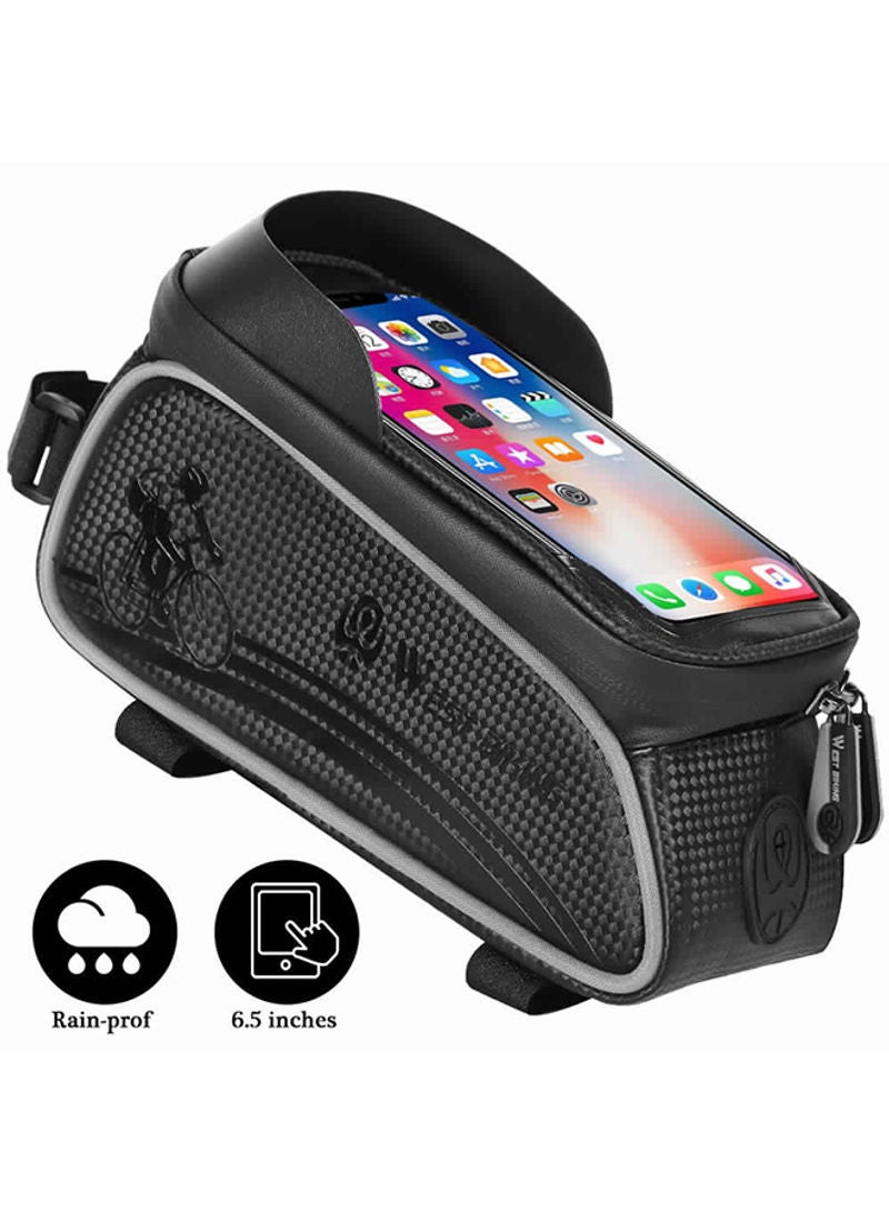 Generic Waterproof Touch Screen Front Frame Pannier Bag For MTB Road Bike 24 x 11x 14cm  - Image 3