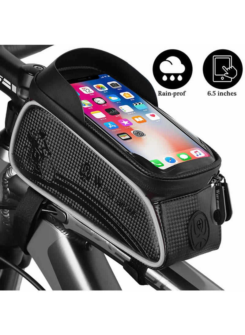 Generic Waterproof Touch Screen Front Frame Pannier Bag For MTB Road Bike 24 x 11x 14cm  - Image 4