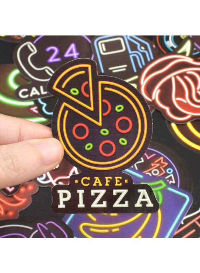 null - 50-Piece Neon Light Stickers - Image 1