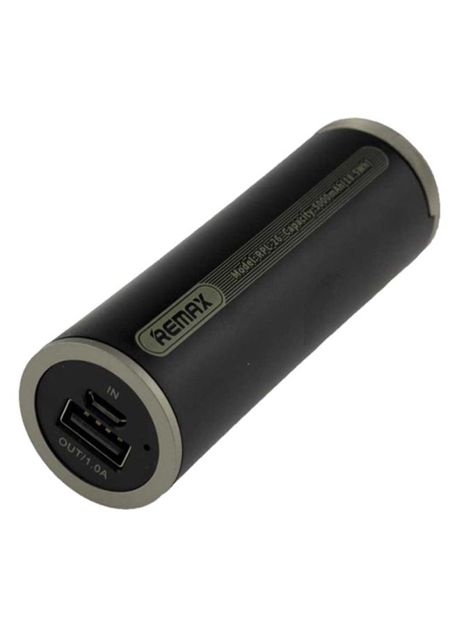 REMAX 5000.0 mAh Ring Holder Power Bank Black - Image 1