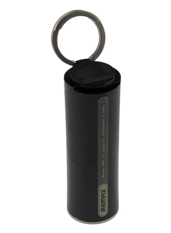 REMAX 5000.0 mAh Ring Holder Power Bank Black - Image 2