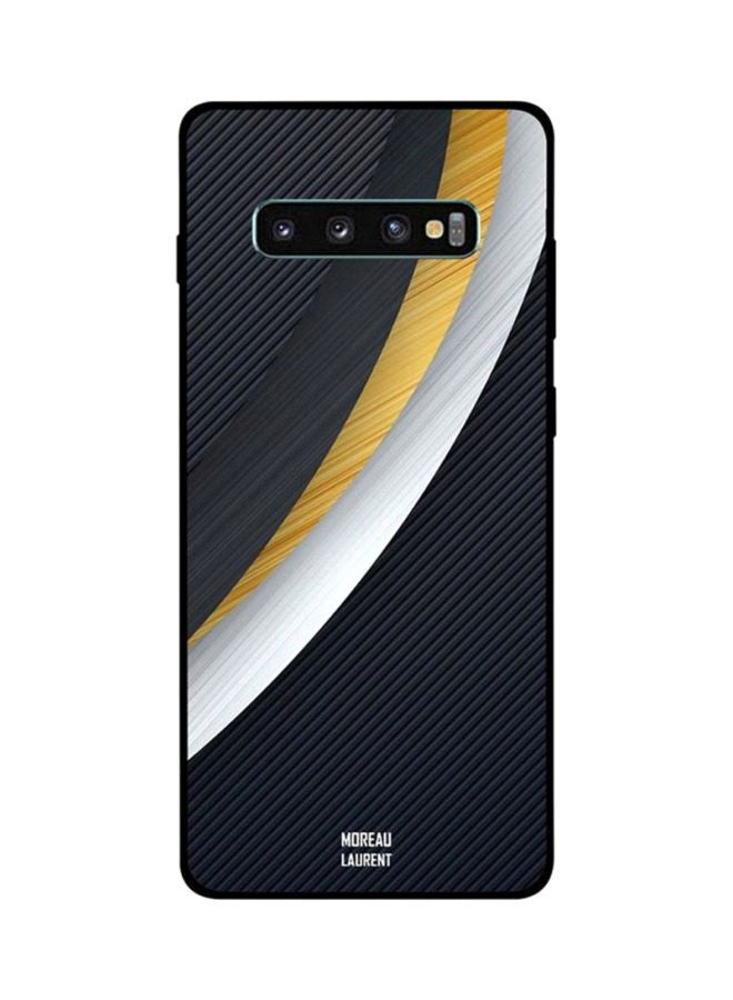 Moreau Laurent Protective Case Cover For Samsung Galaxy S10 Plus Black/Gold/White 