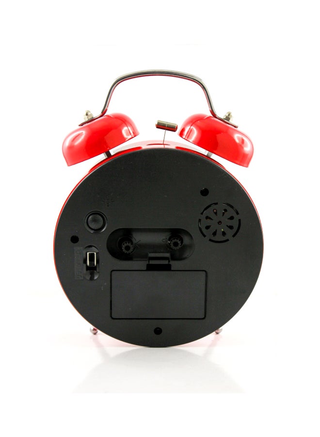 Generic - Porcelain Alarm Clock Red 17 x 13cm - Image 1