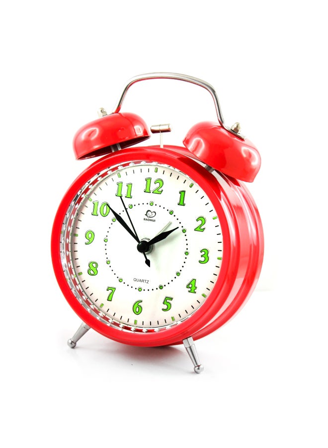 Generic - Porcelain Alarm Clock Red 17 x 13cm - Image 1