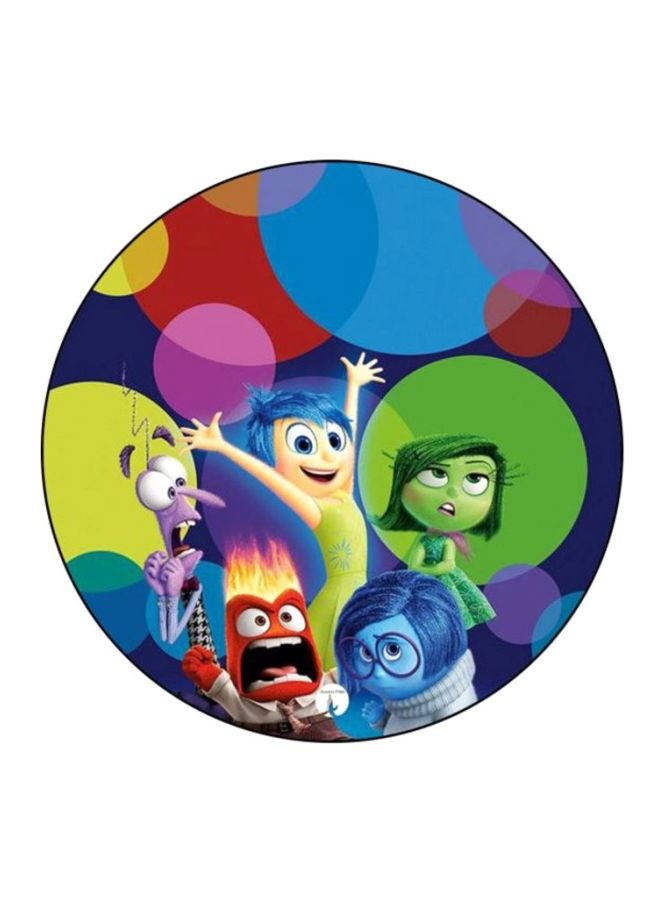 Disney Theme Printed Mousepad Yellow/Blue/Green