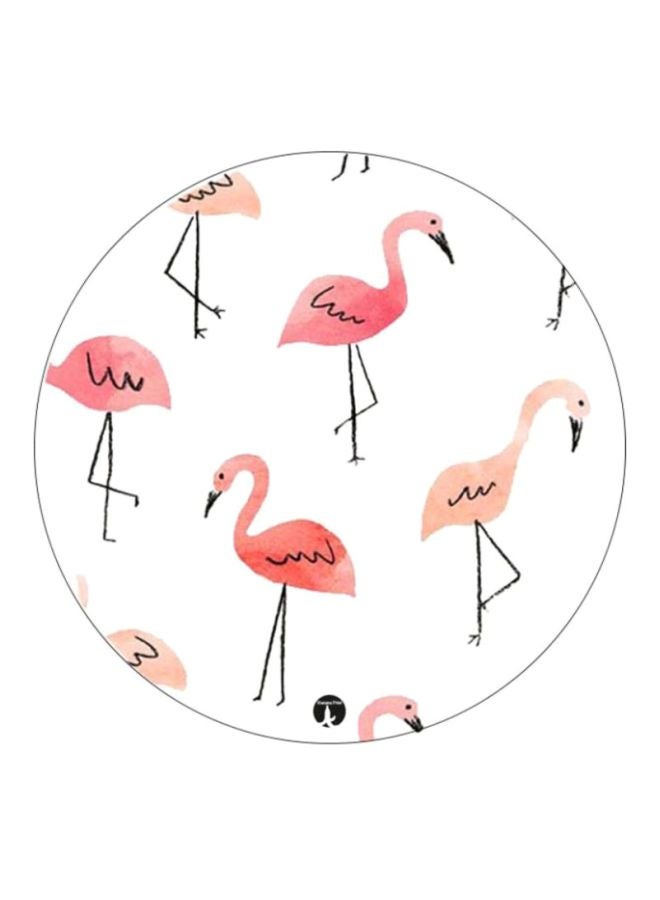BP Flamingos Printed Mousepad White/Pink/Beige