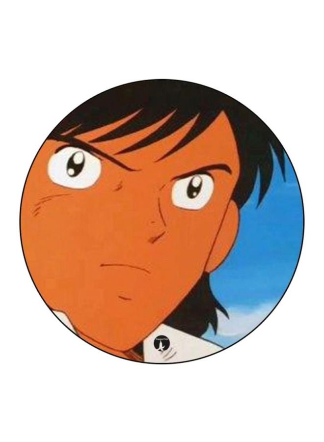 BP Animation Captain Majid Printed Mouse Pad Black/Blue/White